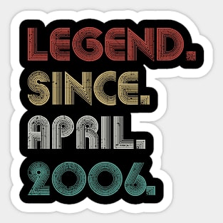 17 Years Old Vintage Legend Since April 2006 17th Sticker